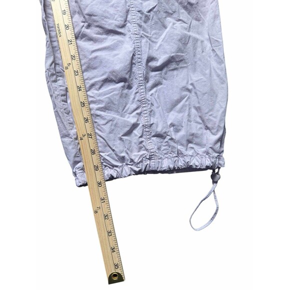 Zara Women’s Pants XXL Purple Cotton Parachute Cargo Drawstring Waist Relaxed - Picture 8 of 9